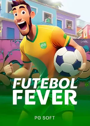 ภาพปกสล็อต FUTEBOL FEVER ตัวการ์ตูนนักฟุตบอลกำลังลงแข่ง ค่าย PG SOFT