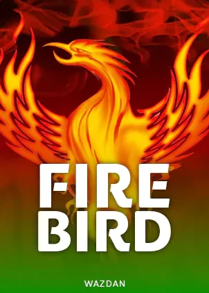 หน้าปกเกมสล็อต FIRE BIRD แสดงรูปวิหคเพลิงประกายไฟ ค่าย WAZDAN