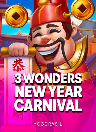 ภาพปกสล็อต 3 WONDERS NEW YEAR CARNIVAL ตัวละครฉลองปีใหม่ ค่าย YGGDRASIL